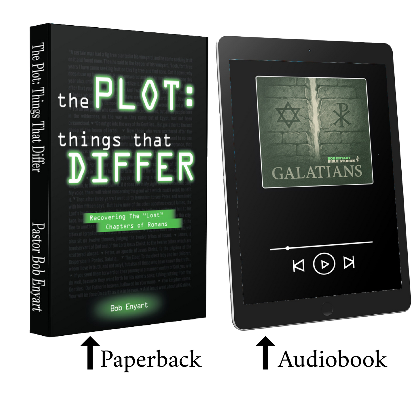 The Plot: Things That Differ (Paperback) & Galatians Study (Audiobook) BUNDLE