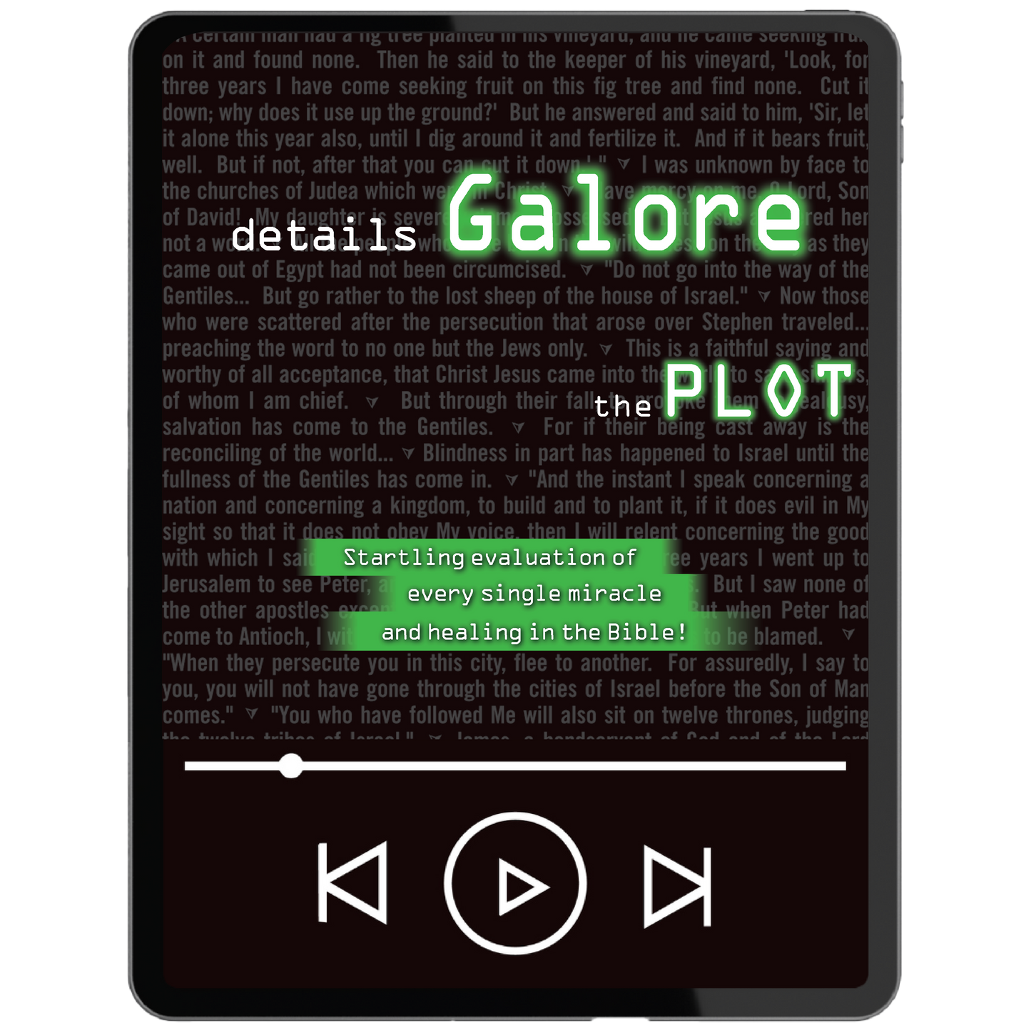 The Plot: Details Galore by Bob Enyart